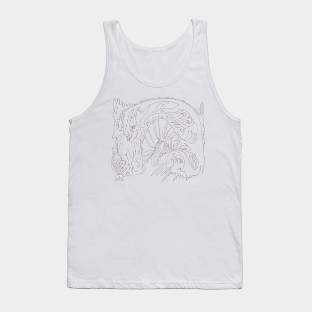 Abstract Line Drawing Tank Top by ericamhf86